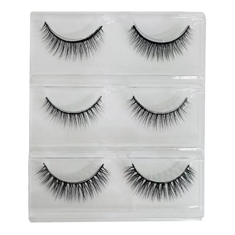 Obp Blister 3 Pares Pestañas Postizas 3d Efecto Natural 10