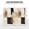 SUMNEESHA Oil Painting Abstract Dish Drying Mat Black White Brown