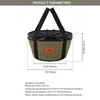 Campingmoon 10 In Dutch Oven Bag, Heavy Duty Canvas Camping