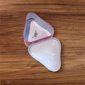 Children's Metal Money Box Funny Design Money Box with Lock and Key for Children Girls (Red Strawberry)