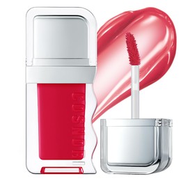COSNORI Flow Wave Lip Tint - Vegan Glassy Lip Gloss, Lightweight & Long-lasting, Plant-derived Oil Moisturizer (04 WITTY)