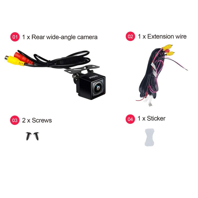 ATOTO AC-HD02LR 720P Rear View Camera, Live Rear View, HD