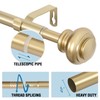 H.VERSAILTEX Curtain Rods for Windows 16.2 to 106.2 Inches 3/4