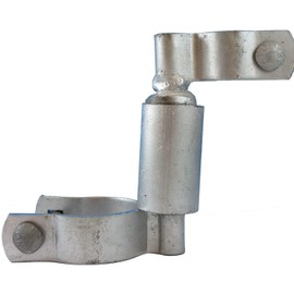 Chain Link Gate Spring Closer for 1-7/8" OD Gate Post and 1-3/8" OD Gate Frame - Self Closing Gate Spring Closer - Gate Closer Includes Bolts