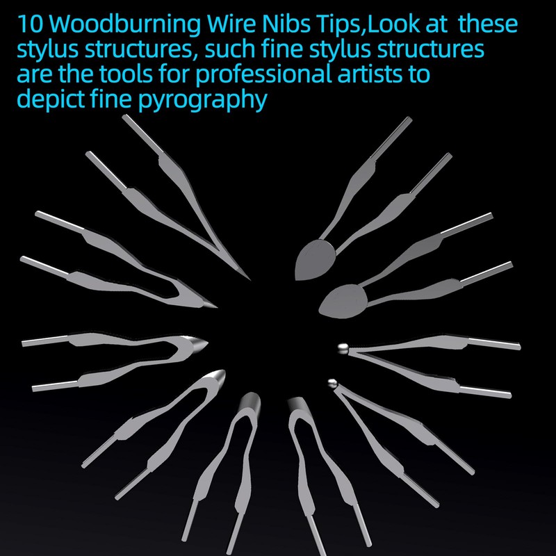 FIRElood Wood Burning Kit,Wood Burning Tips Wood Burner tip,Burning Tool