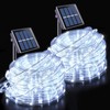 JMEXSUSS 2 Pack 100 LED Solar Rope Lights,33ft 8 Modes