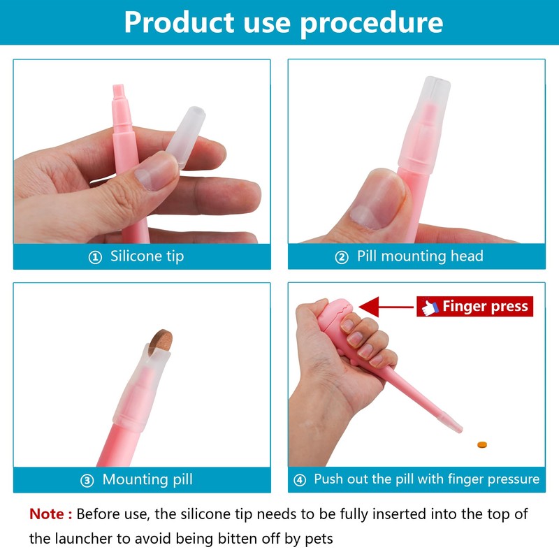 YeulYuuri Pill Feeder for Cats, Pill Feeder for Dogs, Pill