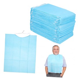 Beaupretty Baberos Desechables Impermeables Para Adultos - 30 Unidades Para Comer - Recogedores De Alimentos, Recogemigas, Delantal Protector De Ropa