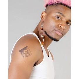 Inkbox Temporary Tattoos, Semi-Permanent Tattoo, One Premium Easy Long Lasting, Water-Resistant Temp Tattoo with For Now Ink - Lasts 1-2 Weeks, Daybreak, 3 x 3 in