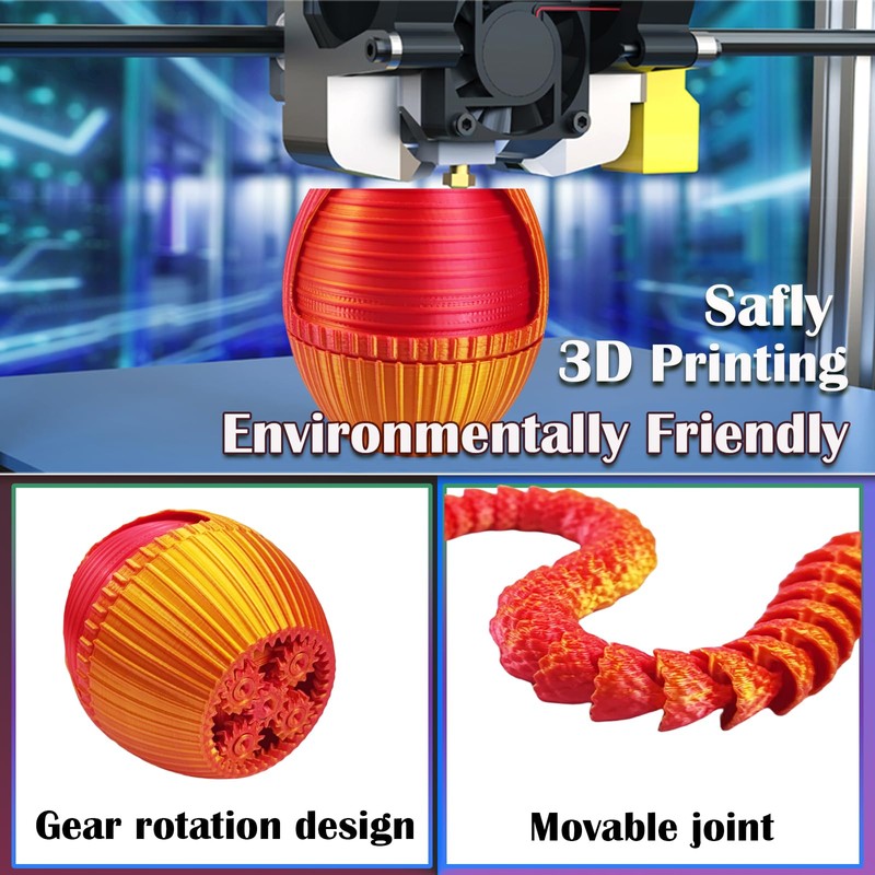 3D Printed Snake Eggs with 3D Printed Snake Inside, Cute