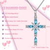 Cross Necklace for Women Diamond CZ Cross Necklace Sterling Silver