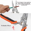 12in1 Multifunctional Wire Stripper,Foldable Wire Stripper Twister,Professional Electrician's Pliers, Cable