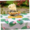 LABRIMP Decorative Tropical Leaf Tablecloth and Oil Resistant for Parties