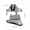 Mini Vacuum Base Vise Portable with 360°Swiveling Head and Powerful
