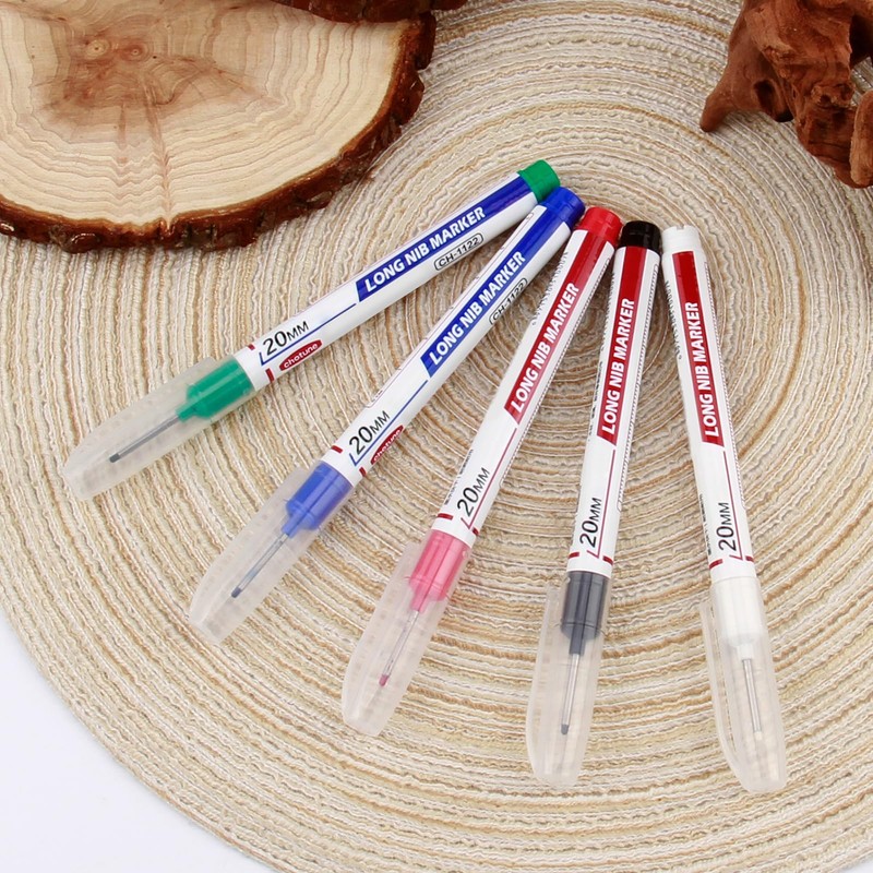 Pack of 5 Deep Hole Markers, 20 mm Drill Hole