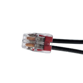 IDEAL Electrical 30-1032P in-Sure Push-in 2 Port Wire Connector, Red, (100/Bag)