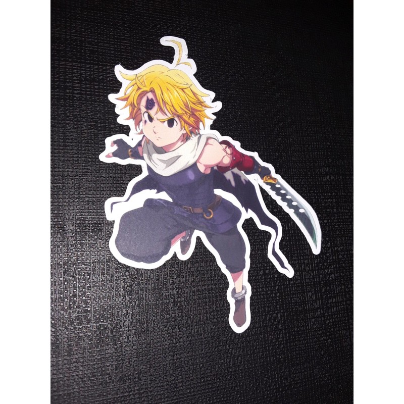 Meliodas from Seven Deadly Sins Glossy Sticker Anime Walls, Appliances,