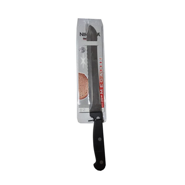 Fackelmann NIROSTA Brotmesser 32 cm MEGA, Brotsägemesser mit scharfer und