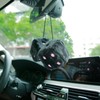 YGMONER White Fuzzy Dice for Car Rear View Mirror, Pair