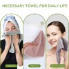 SINLAND Microfibre Face Towels Ultra Soft Bamboo Charcoal Face Wash