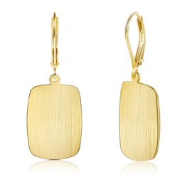 ALEXCRAFT Drop Square Earrings Gold Hanging Leaveback Square Dangle Earrings for Women for Women Girlfriend Mum