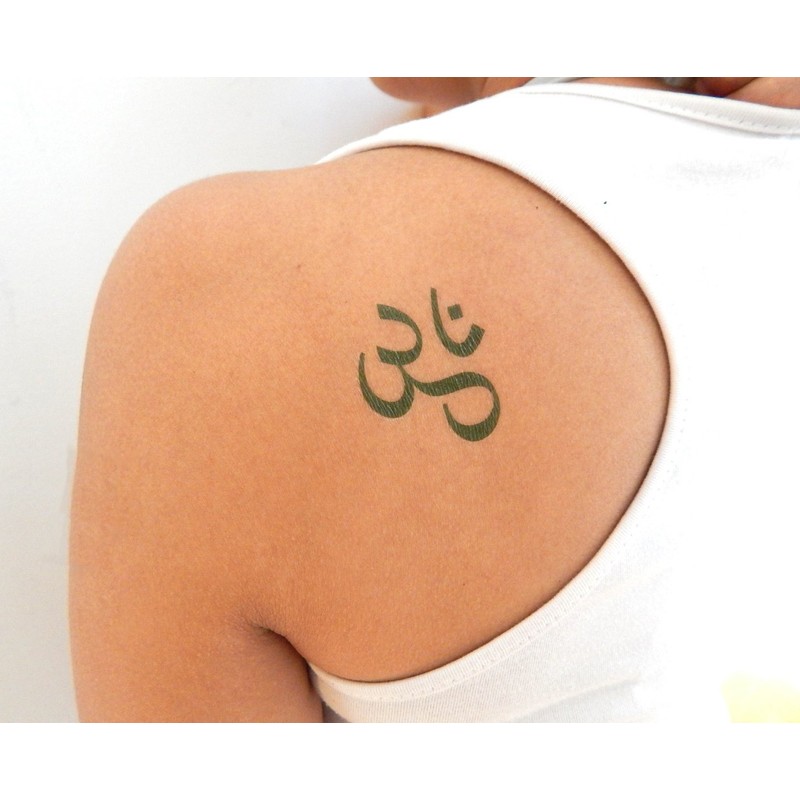 30 Premium Ohm Temporary Tattoos, Aum Om