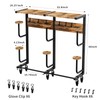 Motorcycle Helmet Rack with 6 J-hooks& 6 Clip Hooks –