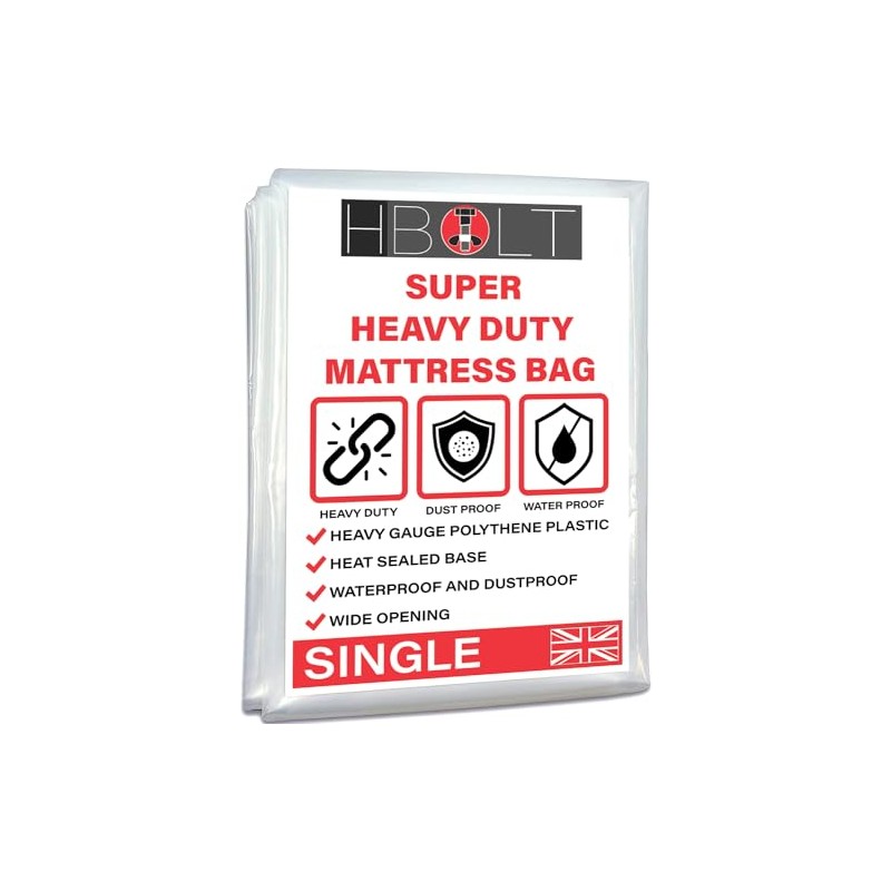 H-BOLT Heavy Duty, Reusable and Protective Mattress Storage Bag -