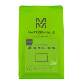 Martermühle Organic Coffee Office Mix 1 kg Whole Beans Medium Strength I Arabica I Aroma: Cocoa I Whole Coffee Beans Gently Roasted Low Acid