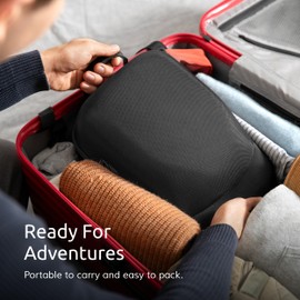 Ozueccr - Funda de viaje para gorras de béisbol con asa de transporte y correa de hombro ajustable, organizador de sombreros que protege hasta 6 sombreros, para viajes y almacenamiento en el hogar