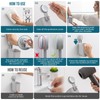 TAILI Suction Toothbrush Holder, Powerful Toothpaste Toothbrush Suction Cup, Self-draining