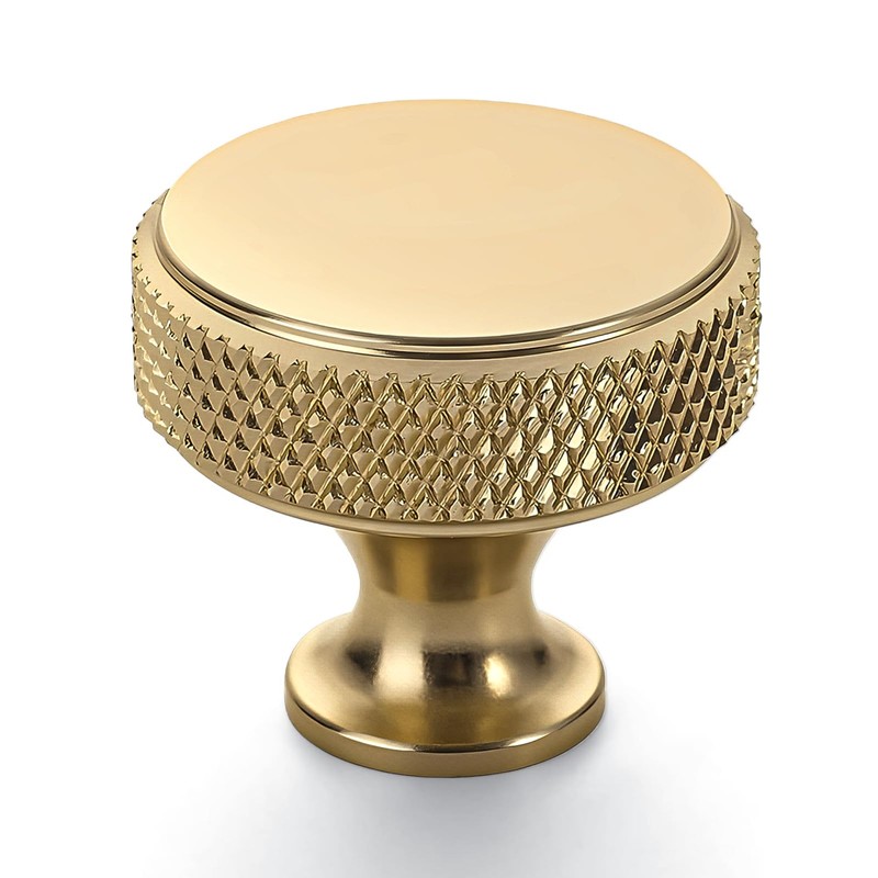 Amerdeco 10 Pack Champagne Bronze Knurled Cabinet Knobs Kitchen Cabinet