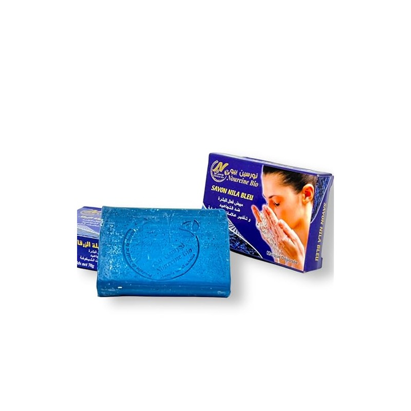 Moroccan Nila Soap Bar - Moroccan Blue Nila Solid Soap