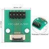 sourcing map FFC FPC Connector Board 10 Pin 0.5mm 2.54mm