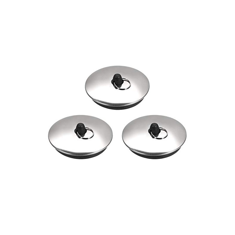 sourcing map Rubber Sink Plug Drain Stopper Fit 56mm with