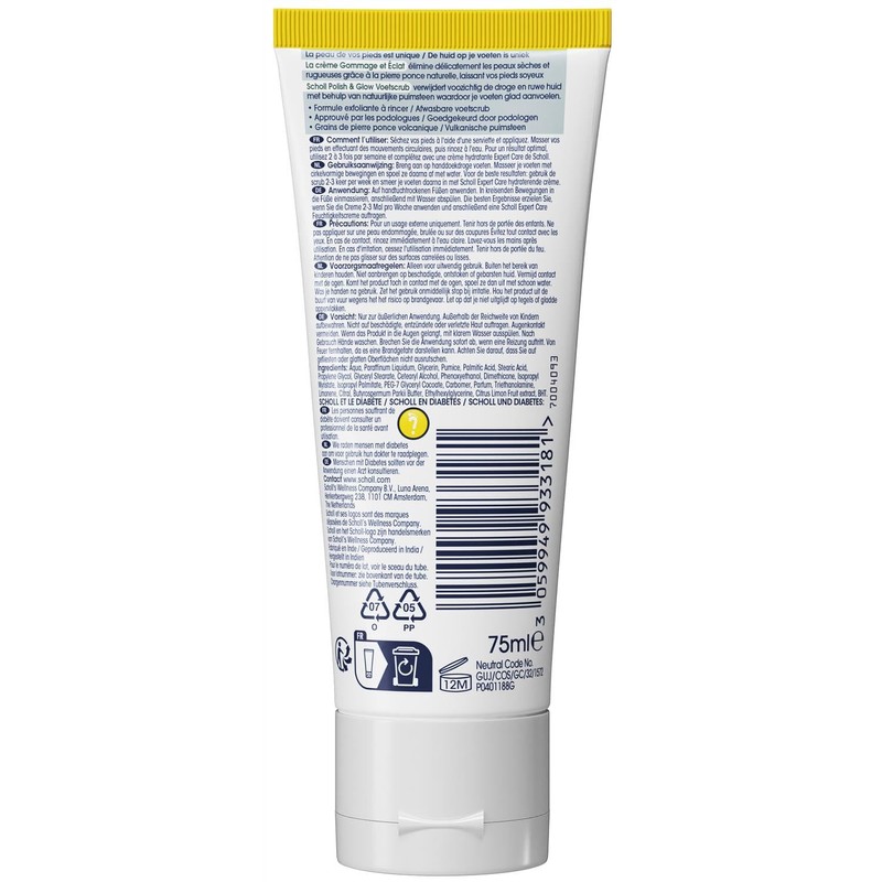 SCHOLL 2 x Creams Scrub - Removes Dead Skin -