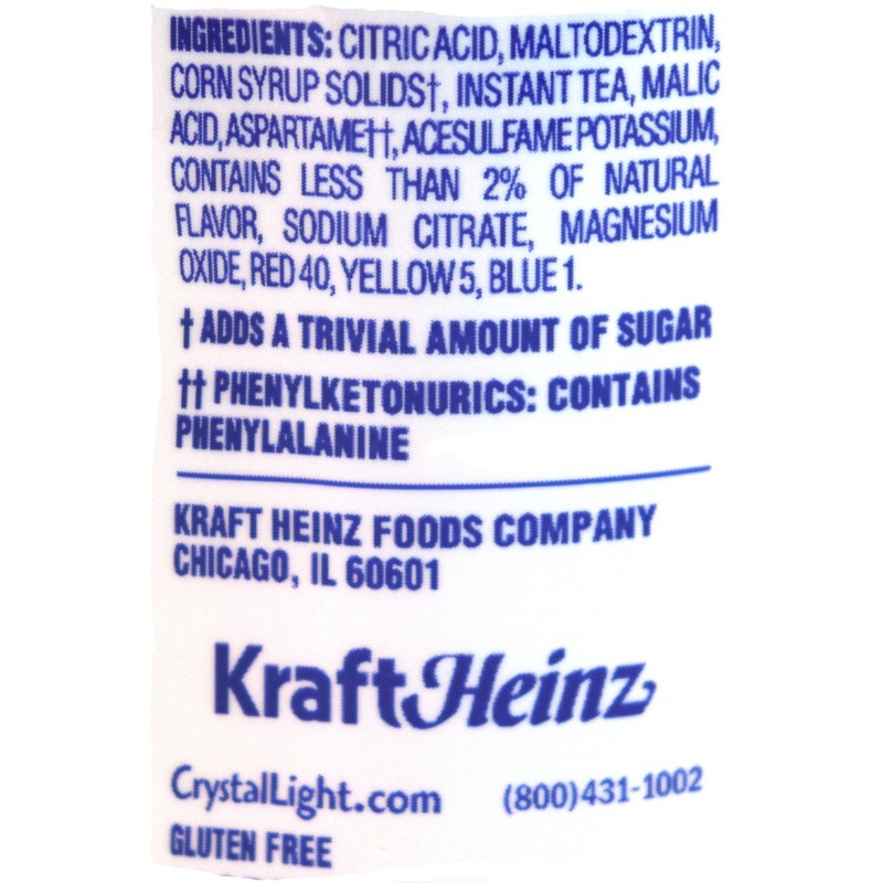 Crystal Light Raspberry Tea, made with Black Tea, (12-Quart) 1.6-Ounce