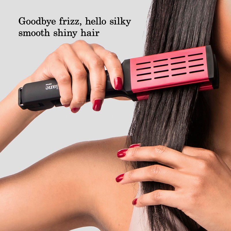 Diane Ceramic Straightening Brush with Nylon Bristles for Smoothing and