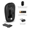 cimetech Kabellose Maus 2.4GHz Leise Funkmaus Ergonomisch mit USB-Empfänger 3