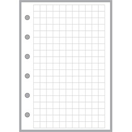 Pocket-Plus Size Graph Paper Refill, Sized and Punched for Pocket-Plus Size Notebook (3.5" x 5")