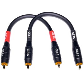 CESS-075-6i Heavy Duty Waterproof RCA Cable, Phono Male to Male (6 in)