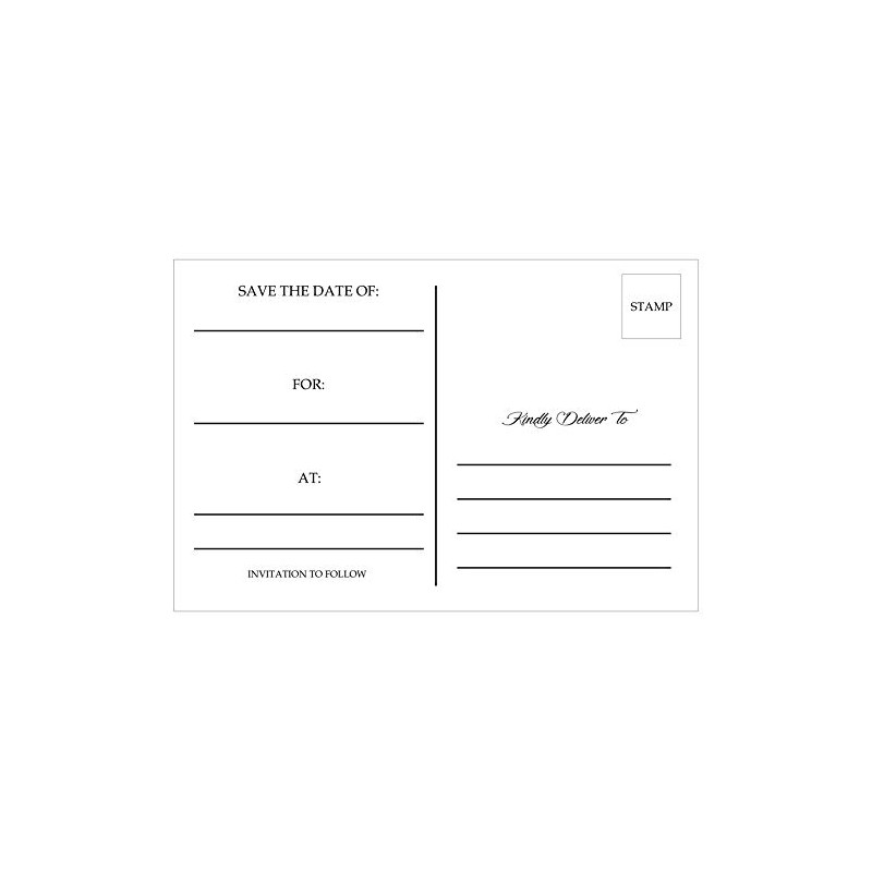 Red Roses Wedding Save The Date Postcards - 6in. X