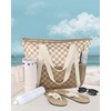 HOMESPON Beach Bag Large Waterproof Sandproof Foldable Tote for Women