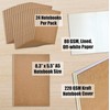 Better Office Products Kraft Notebooks with Lined Paper, 24 Pack,