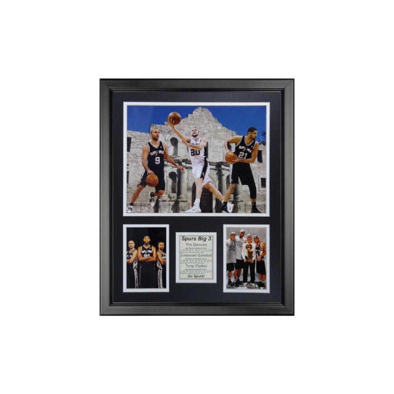 Legends Never Die San Antonio Spurs - Big Three Framed