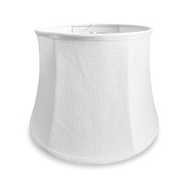 Tootoo Star Brown Large Drum Lamp Shade for Chandeliers Floor Light and Table Lamp, 12x16x11" Spider, Fabric Natural Linen Hand Crafted