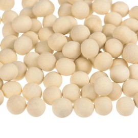 sourcing map 100pcs Round Wood Balls 6mm Diameter Unfinished Solid Wooden Beads, Small Natural Craft Balls for DIY Craft Projects Art Ornaments
