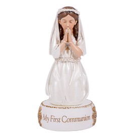 Joseph's Studio by Roman, Communion Collection, 5.5" H Communion Girl Figure, Home Décor, Devout Gift, Prayerful Inspiration (2x2x5)