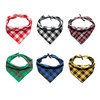 Dog Bandanas Summer 6 Pack – Soft Cotton Triangle Scarves