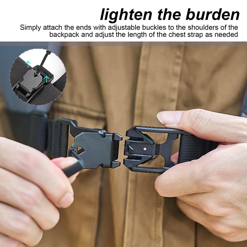 FINELYCR Backpack Chest Strap, Pack of 2 Backpack Chest Strap